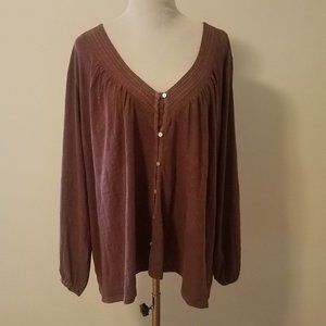 NWt Lucky Brand 3X tunic top